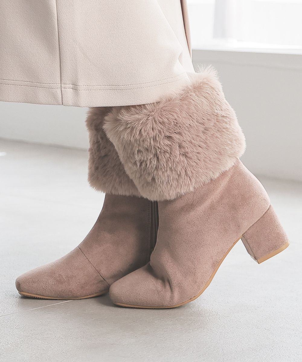 Honeys（ハニーズ） 靴 シューズ ファー ベルト 太ヒール 合皮