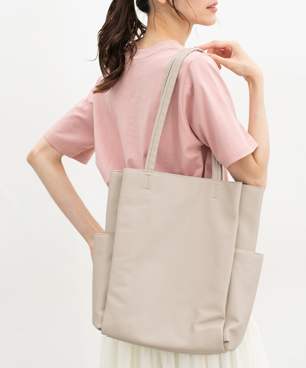 Honeys（ハニーズ） トートバッグ バッグ 鞄 多ポケット A4サイズ対応