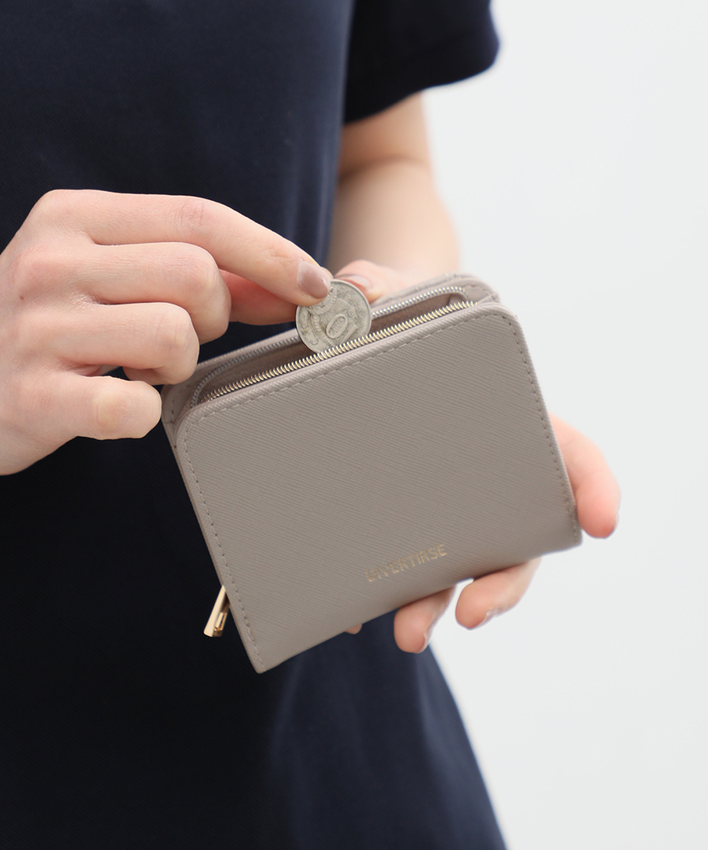 Honeys 財布 お財布 コンパクト ミニ財布 小さめ きれいめ 二