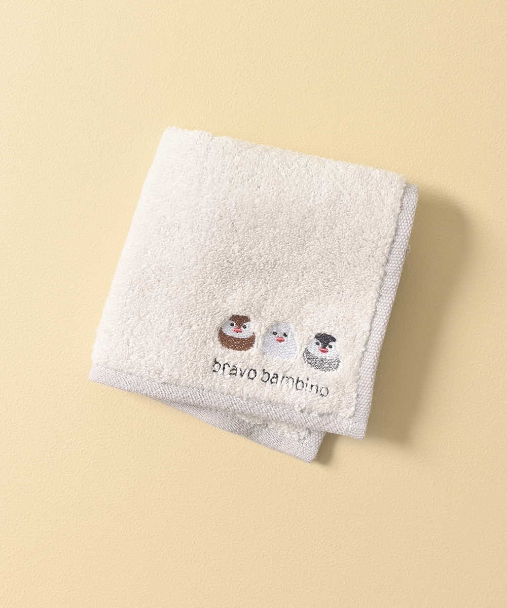 Honeys ハンカチ タオルハンカチ ミニタオル 刺繍 ワンポイント