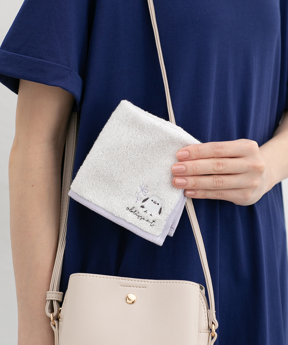 Honeys（ハニーズ） ハンカチ タオルハンカチ ミニタオル 綿100％ 刺繍