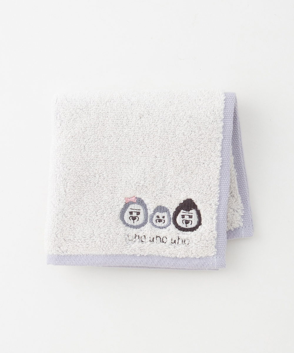 Honeys（ハニーズ） ハンカチ タオルハンカチ ミニタオル 綿100％ 刺繍