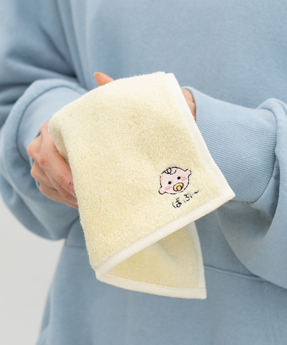 Honeys（ハニーズ） ハンカチ タオルハンカチ ミニタオル 綿100％ 刺繍
