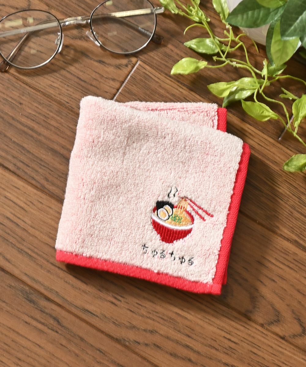 Honeys（ハニーズ） ハンカチ タオルハンカチ ミニタオル 刺繍 ワン