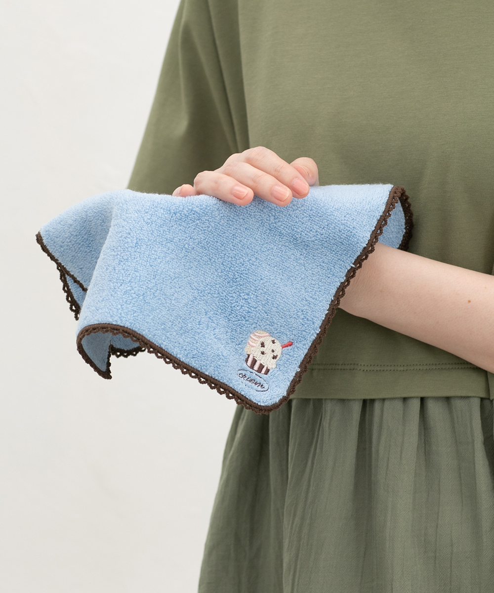 Honeys（ハニーズ） ハンカチ タオルハンカチ ミニタオル 刺繍 ワン