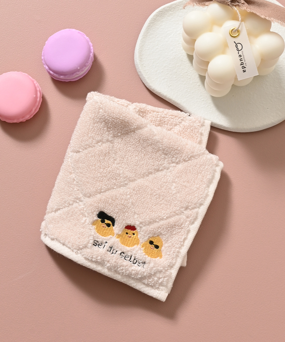 Honeys（ハニーズ） ハンカチ タオルハンカチ ミニタオル 刺繍 ワン