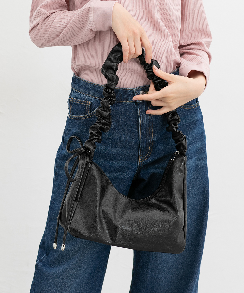 Honeys ハンドバッグ ショルダーバッグ ギャザーハンドルバッグ