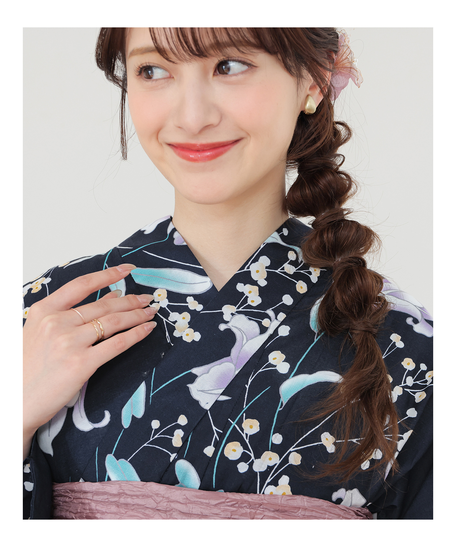 Honeys（ハニーズ） 浴衣 ゆかた 2026浴衣 レトロ 古典柄 花火大会 夏
