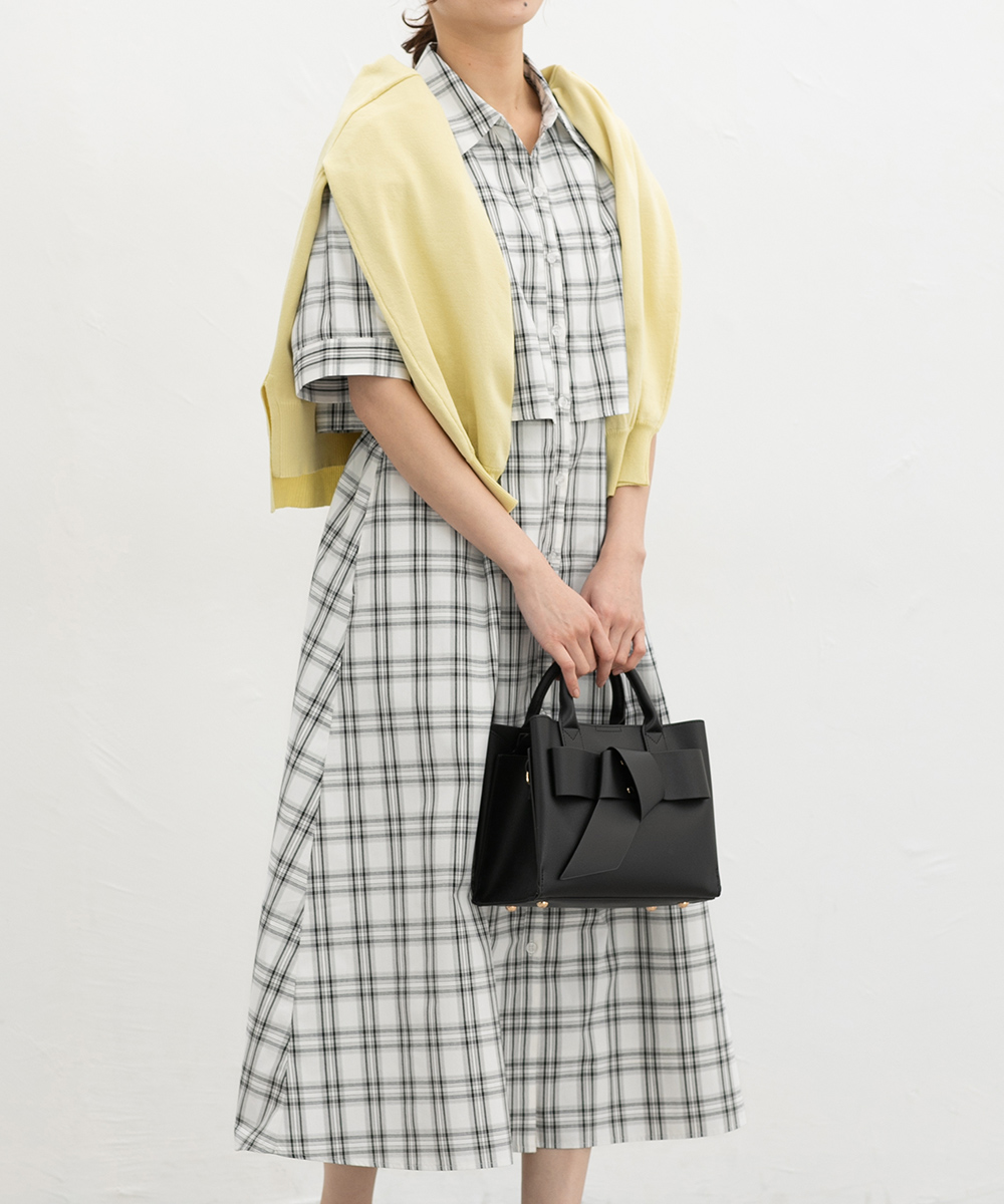 Honeys（ハニーズ） ワンピース ロング丈 スタッフコラボ スキッパー衿