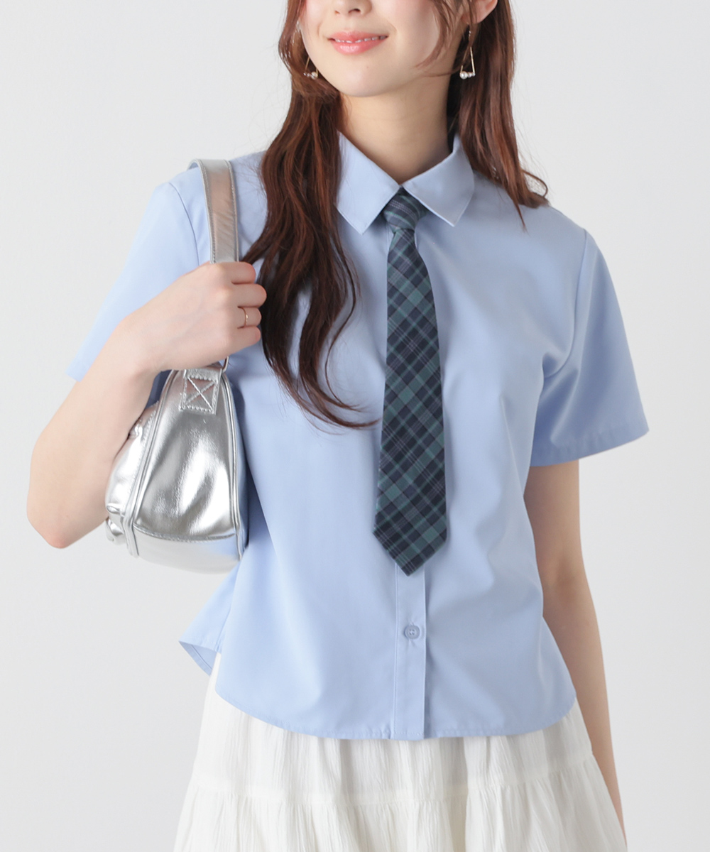 Honeys（ハニーズ） トップス シャツ ブラウス 半袖 レギュラーカラー