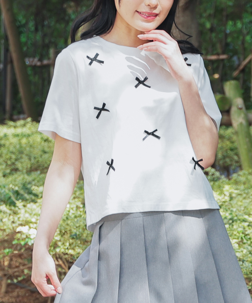 Honeys トップス Tシャツ 半袖Tシャツ カットソー 半袖 コットン 綿  