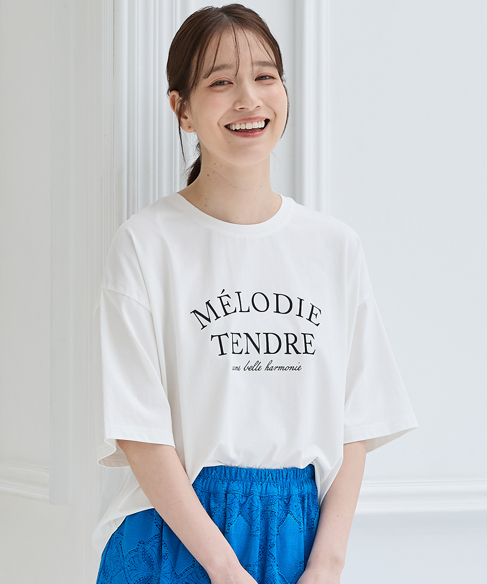 半袖 Tシャツ お洒落 レディース トップス カットソー ティシャツ ネイビー Honeys（ハニーズ） トップス Tシャツ 半袖Tシャツ カットソー 半袖