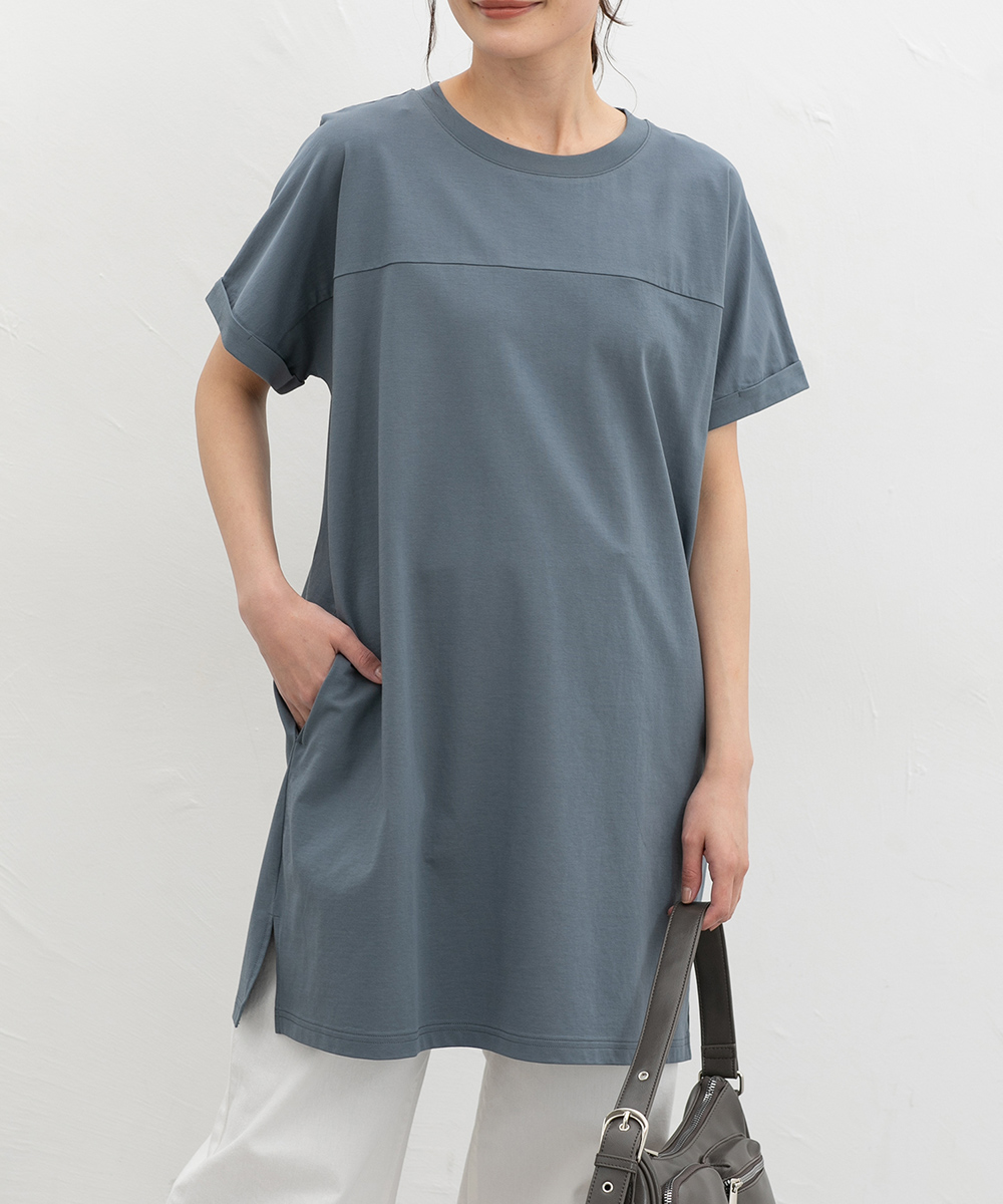 コニーです 半袖ワンピース Honeys（ハニーズ） ワンピース 半袖 ひざ丈 ハニさら UVカット 接触冷