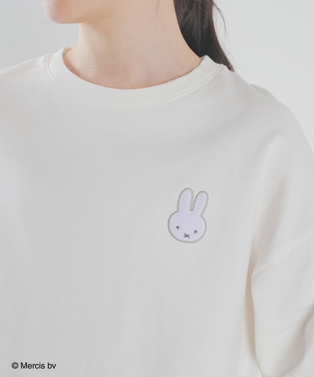 Honeys トップス スウェット 長袖 ミッフィー 刺繍 プリント