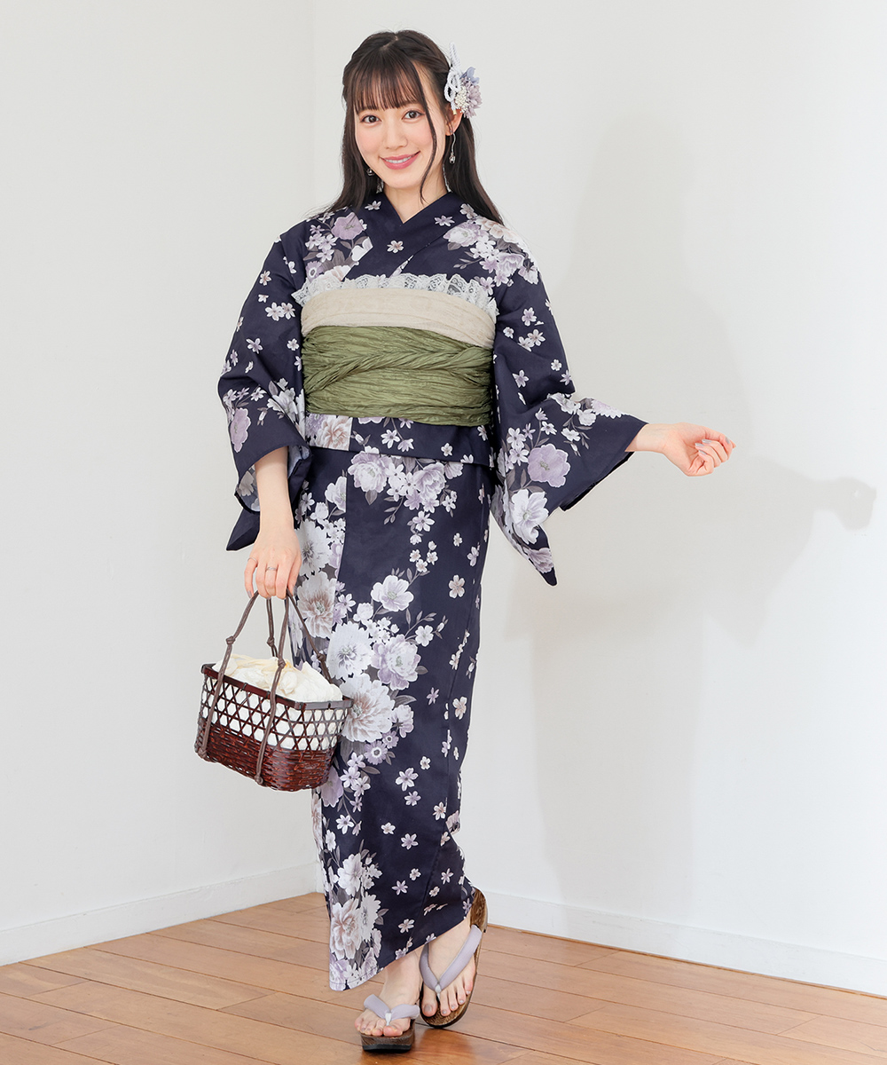浴衣 レディース トールサイズ（着物素材：麻、綿麻）のおすすめ人気