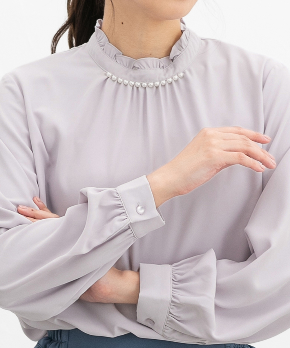 Honeys(ハニーズ) トップス ブラウス 長袖 オフィス 通勤 きれいめ Honeys(ハニーズ) トップス ブラウス 長袖 オフィス 通勤 きれいめ