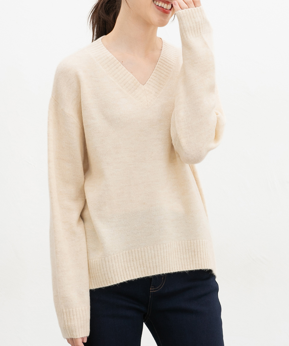 Honeys（ハニーズ） トップス セーター 長袖 軽ふわっニット 再生