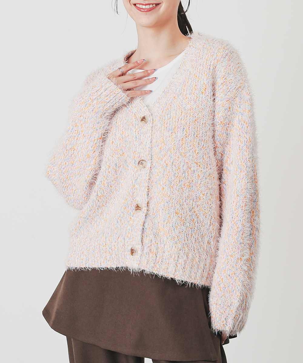 Honeys（ハニーズ） トップス カーディガン 長袖 ミックスカラー