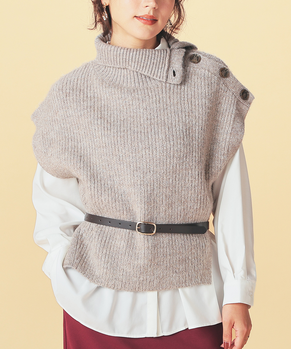 Ellie ボタンニットベスト Ellie ボタンニットベスト Ellie ボタンニットベスト