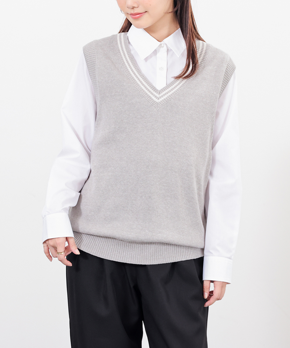 Honeys（ハニーズ） トップス ベスト ニット ノースリーブ 制服ベスト