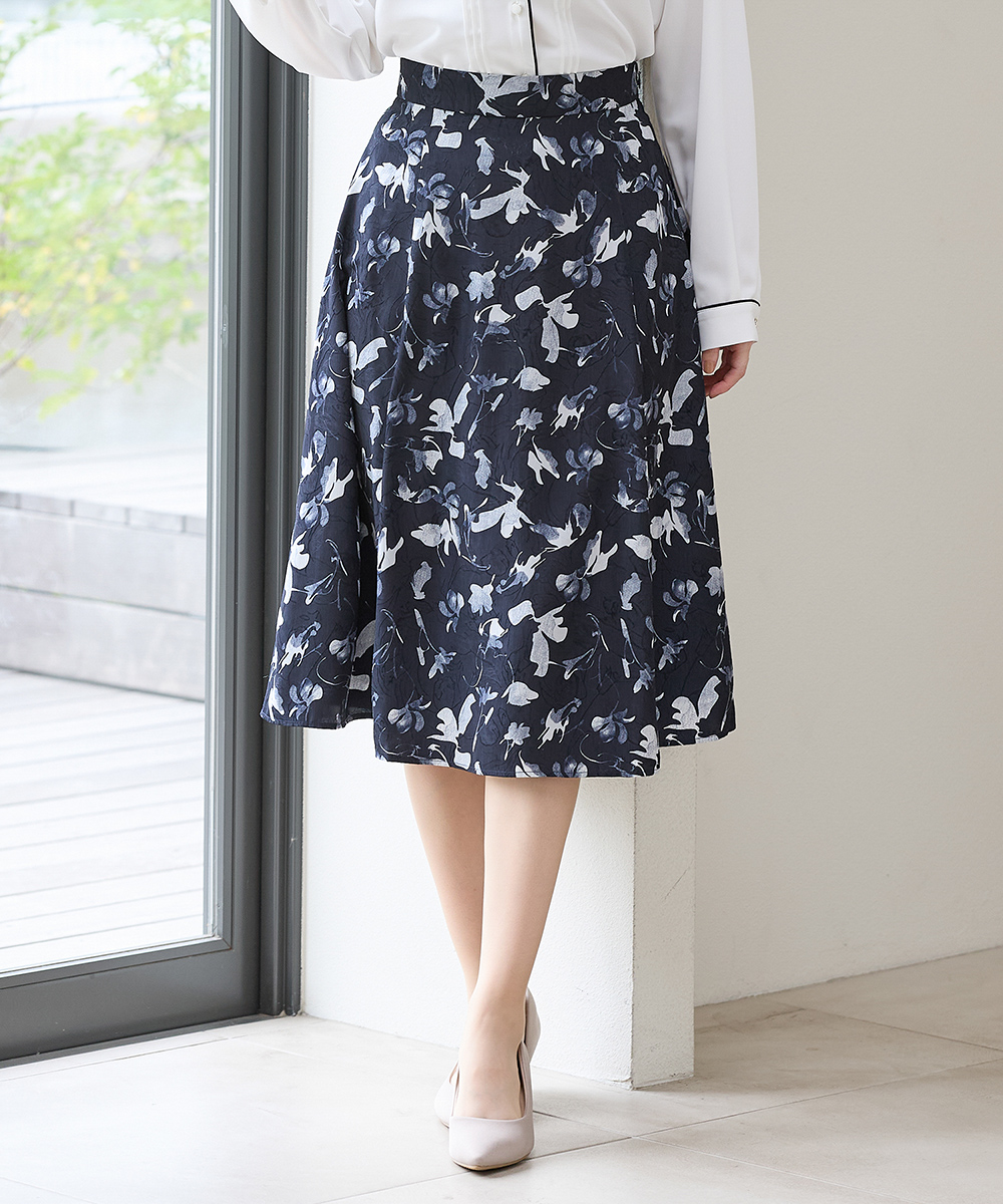 Honeys（ハニーズ） ボトムス スカート フレアスカート ひざ丈 大きい