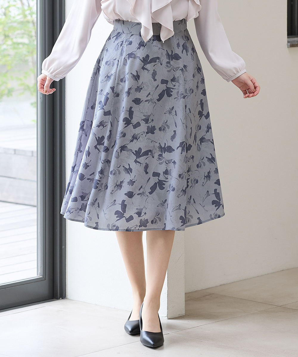 Honeys（ハニーズ） ボトムス スカート フレアスカート ひざ丈 大きい