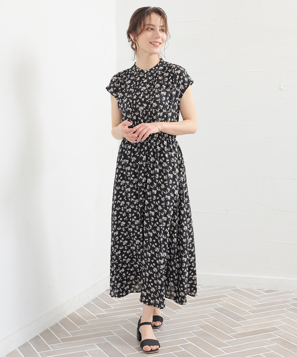 Honeys（ハニーズ） ワンピース ノースリーブ ロング丈 花柄