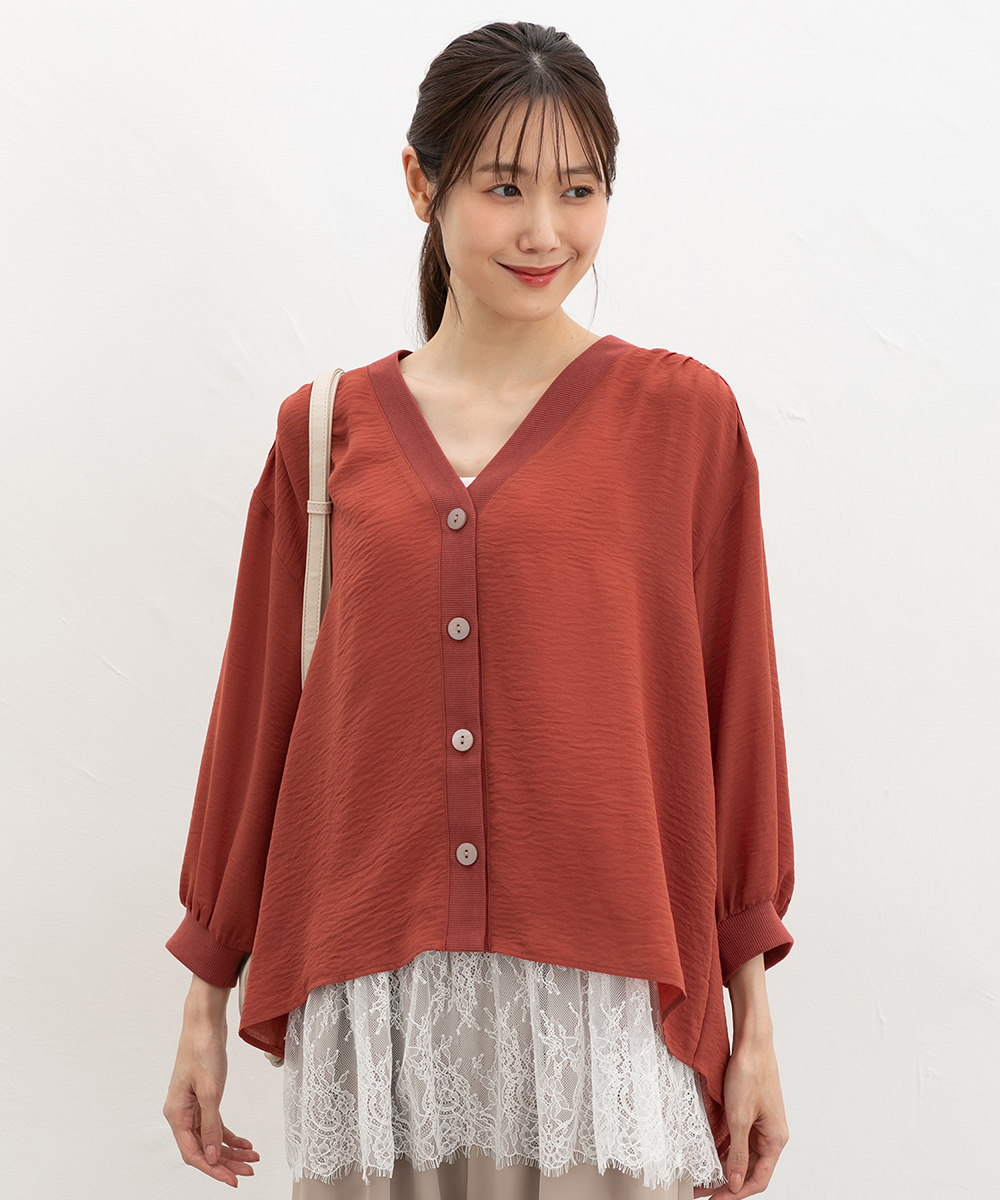 Honeys（ハニーズ） トップス ブラウス シャツ カーディガン フロント