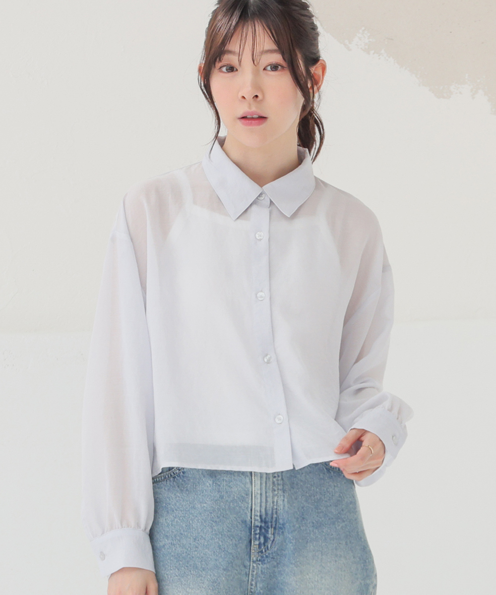 Honeys（ハニーズ） トップス シャツ キャミソール付き ブラウス 長袖
