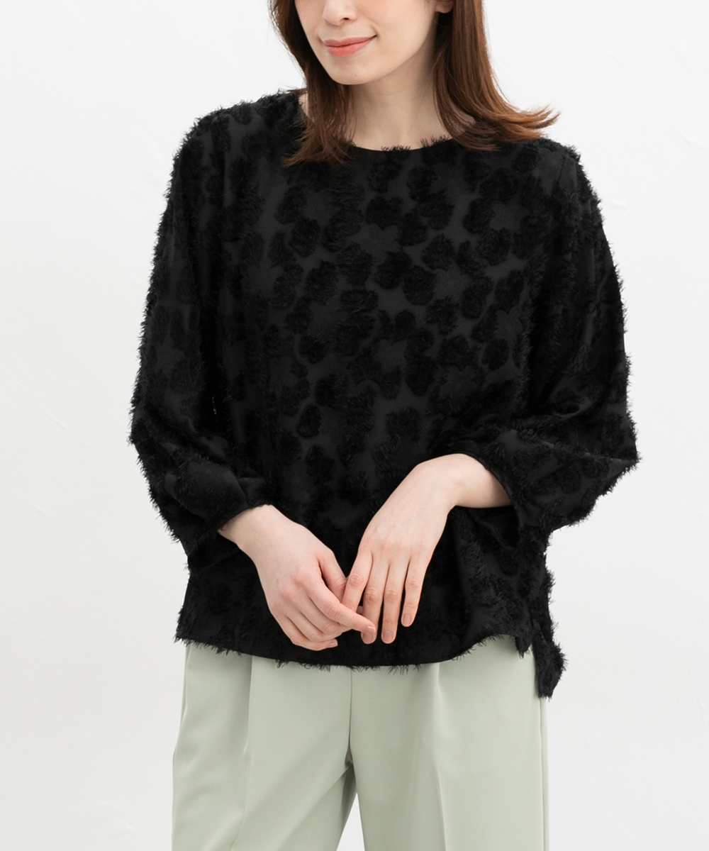 Honeys（ハニーズ） トップス ブラウス オフィス きれいめ ジャカード