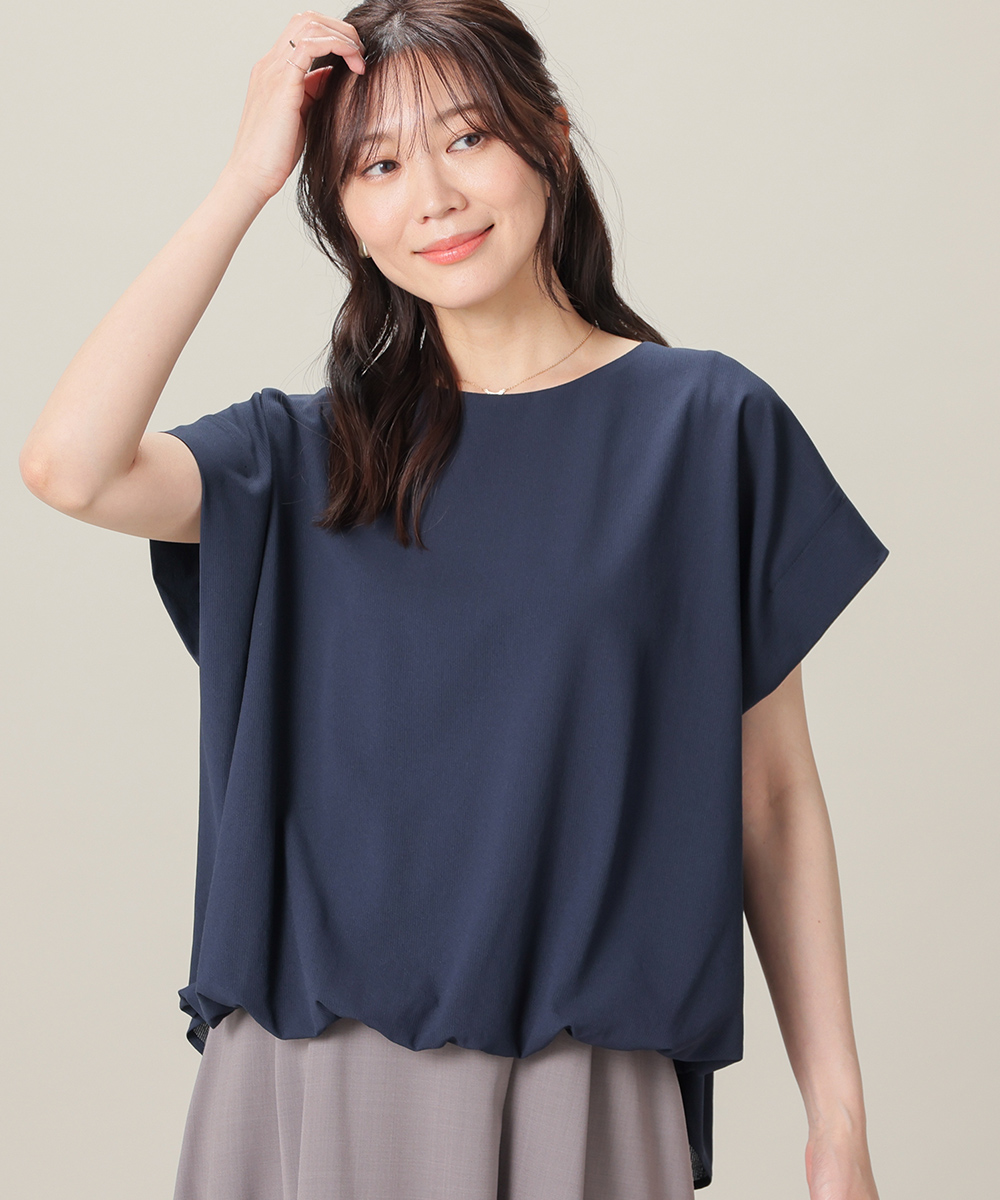 Honeys（ハニーズ） トップス ブラウス 半袖 美冷 接触冷感 バルーン