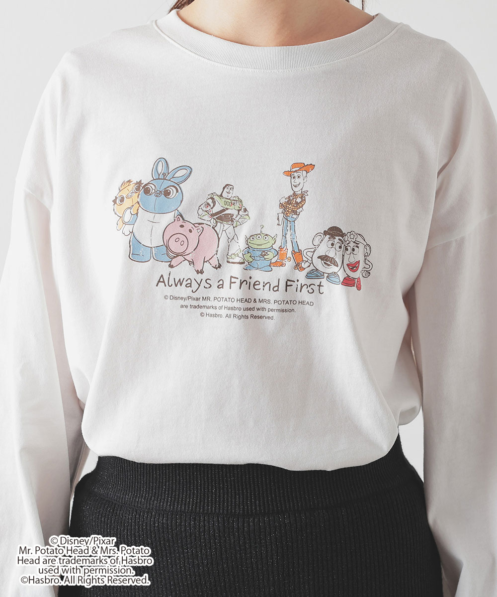 Honeys トップス カットソー 長袖 Tシャツ ロンT 長袖Tシャツ