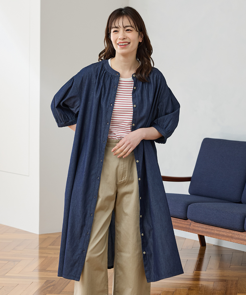 バーバリーロンドン 大きいサイズ 麻混デニムワンピース ノバチェック 2XL相当 美品 BURBERRY London ノバチェックワンピース 8024585 レディース