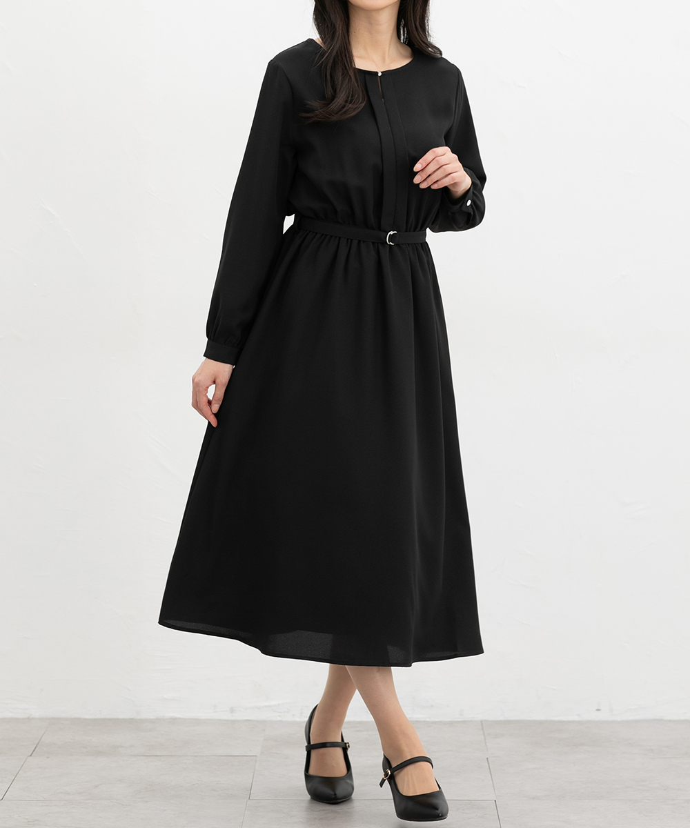 Honeys（ハニーズ） ワンピース 長袖 ロング丈 大きいサイズ