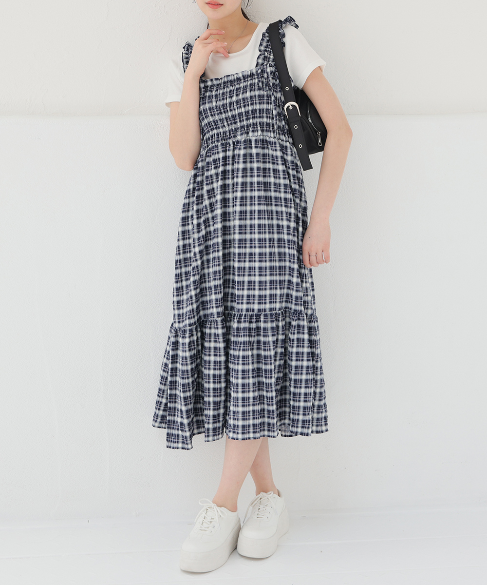 Honeys（ハニーズ） ワンピース ノースリーブ ロング丈 大きいサイズ