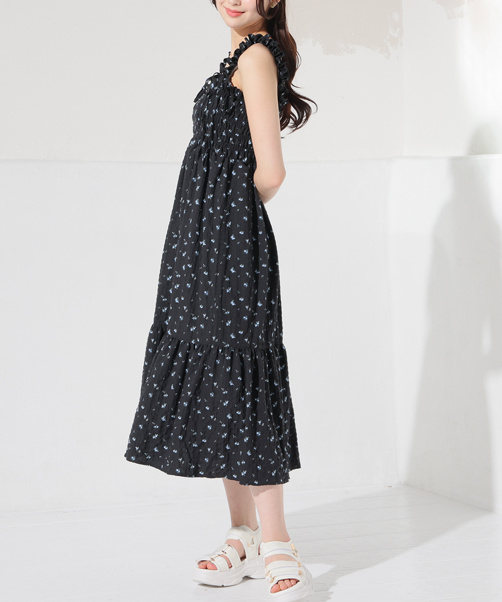 Honeys（ハニーズ） ワンピース ノースリーブ ロング丈 大きいサイズ
