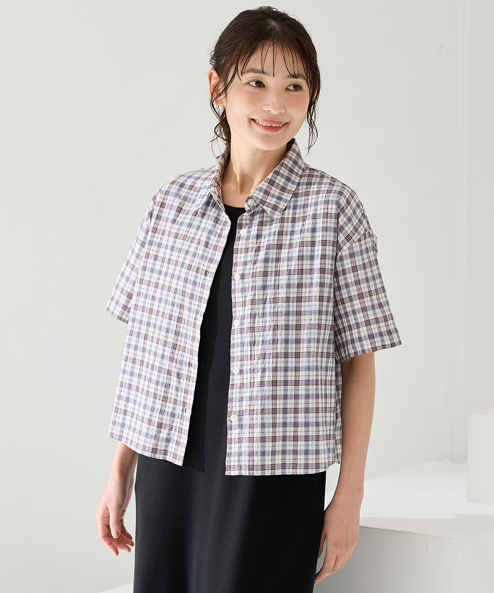 Honeys（ハニーズ） トップス シャツ ブラウス 半袖 レギュラーカラー