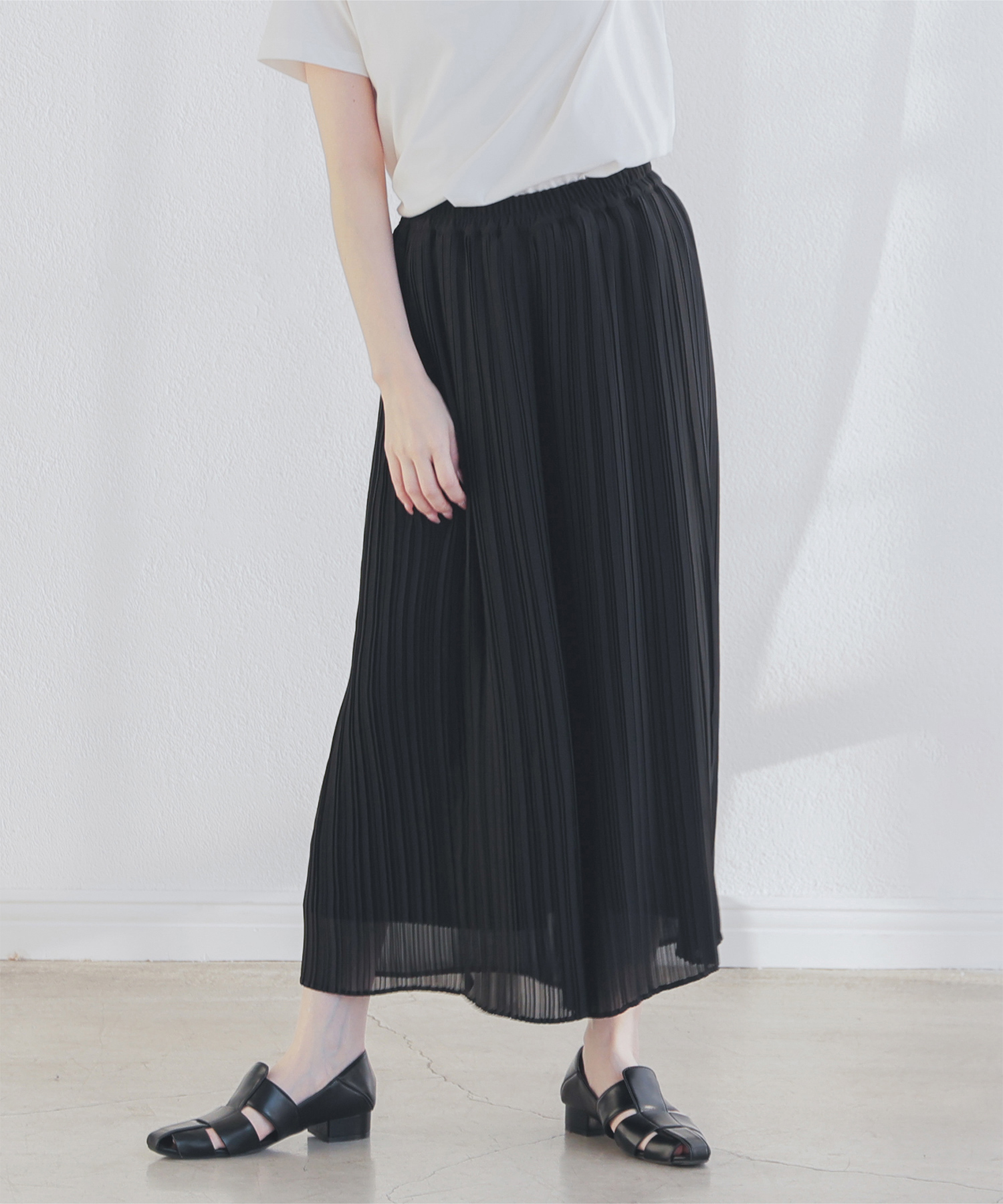 Honeys ボトムス パンツ ガウチョパンツ プリーツ 無地 花柄