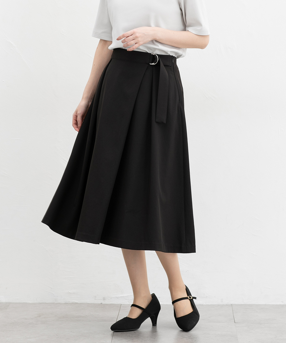 Honeys ボトムス スカート フレアスカート ひざ丈 大きいサイズ