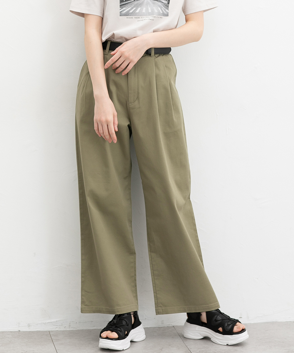 Honeys ボトムス パンツ チノパン ワイドパンツ ストレート