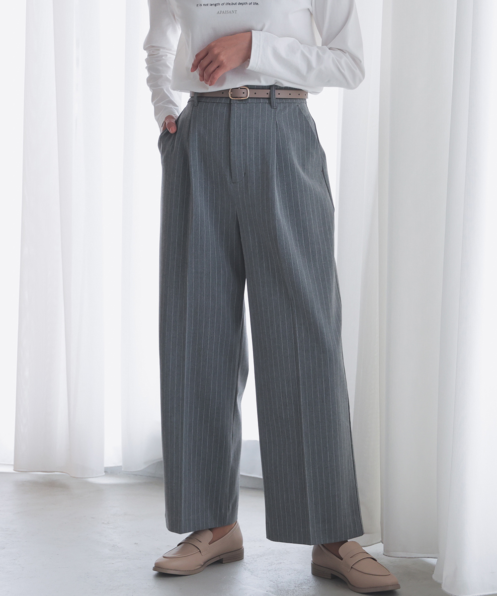 Honeys（ハニーズ） ボトムス パンツ ワイドパンツ ストレッチ 美脚