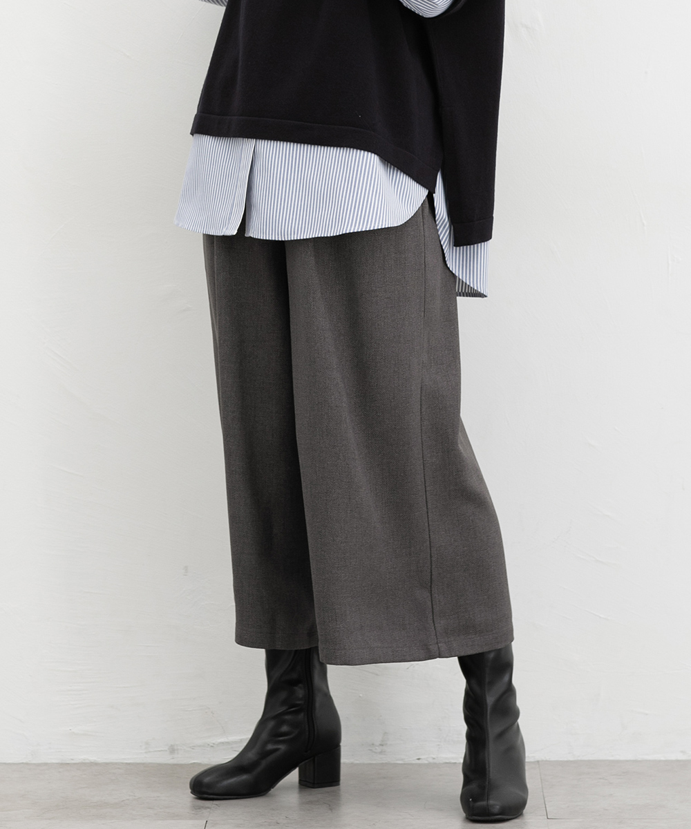 Honeys（ハニーズ） ボトムス スカーチョ ヘリンボーン 後ウエストゴム