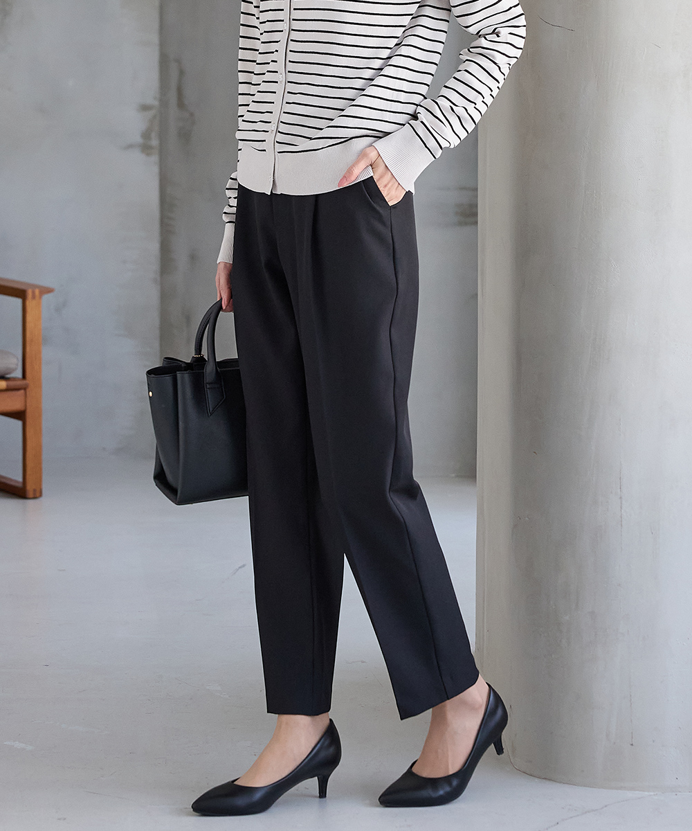 ボトムス パンツ テーパードパンツ 美ージー ロングパンツ 大きいサイズ オフィス きれいめ レディース Honeys ハニーズ 美ージーテーパード（股下６０ｃｍ） | Honeys | 02