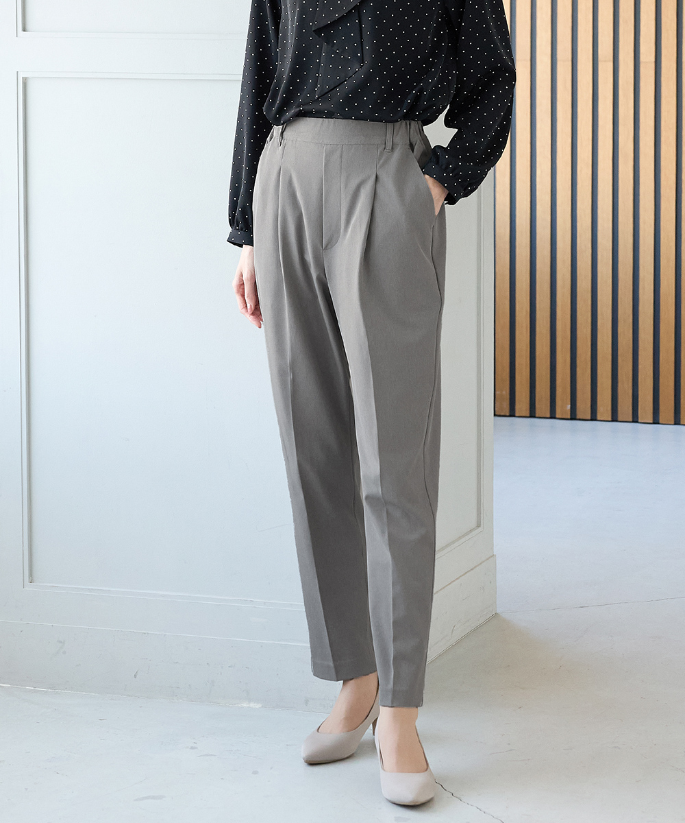 ボトムス パンツ テーパードパンツ 美ージー ロングパンツ 大きいサイズ オフィス きれいめ レディース Honeys ハニーズ 美ージーテーパード（股下６０ｃｍ） | Honeys | 07