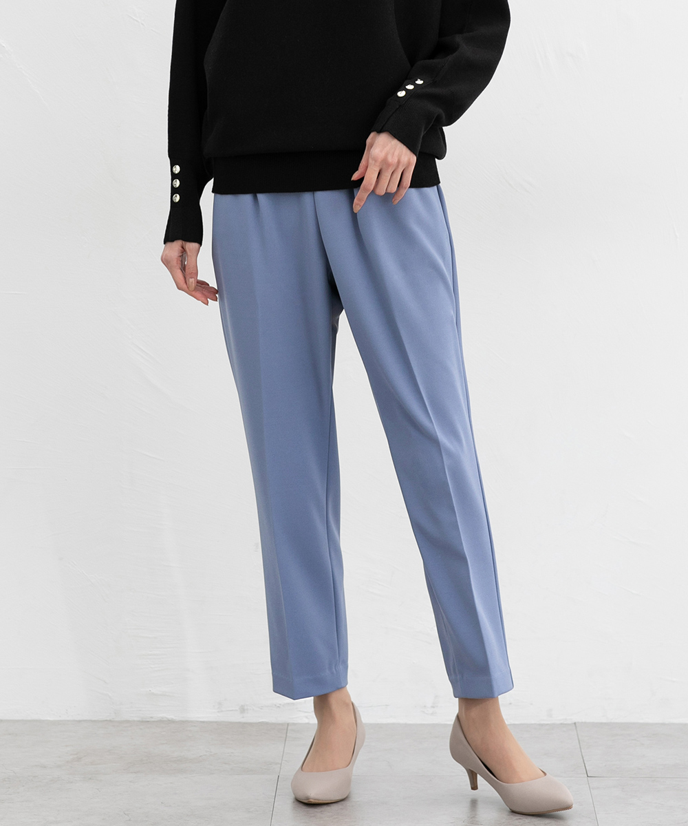 ボトムス パンツ 抗菌 抗菌防臭 防臭 オフィス きれいめ テーパード ジョーゼット 無地 ベーシックカラー レディース Honeys ハニーズ テーパードパンツ | Honeys | 04