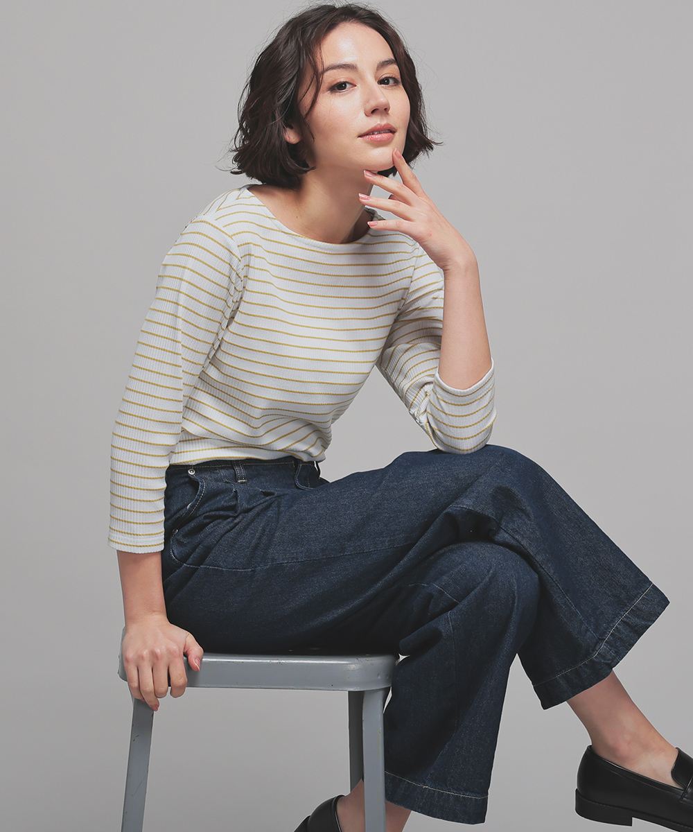Honeys（ハニーズ） トップス カットソー Tシャツ 7分袖Tシャツ 7分