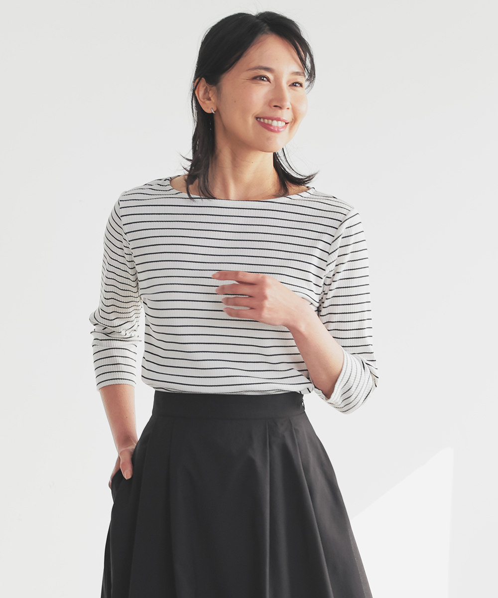 Honeys（ハニーズ） トップス カットソー Tシャツ 7分袖Tシャツ 7分