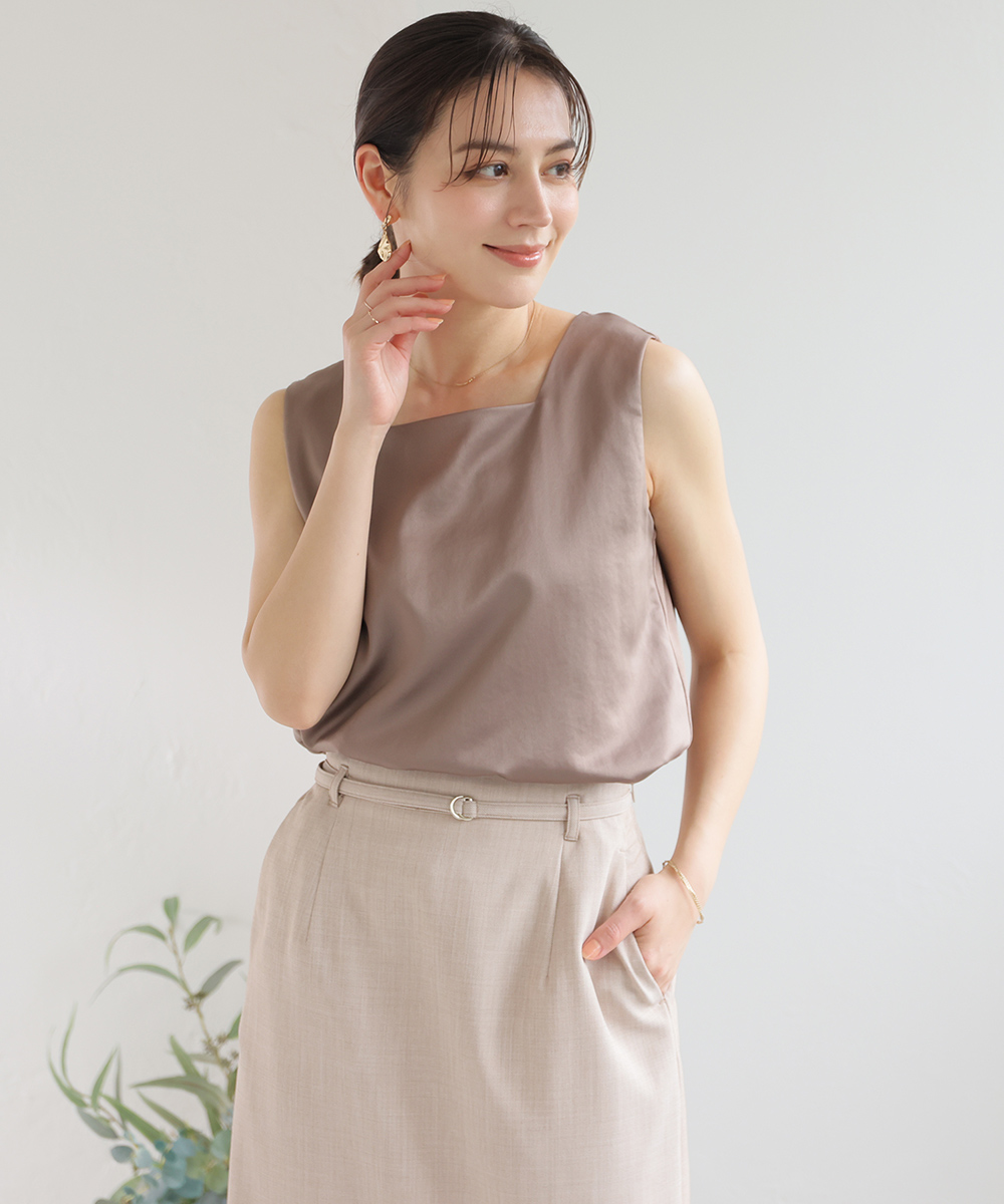 Honeys（ハニーズ） トップス タンクトップ 美冷 UVカット 接触冷感