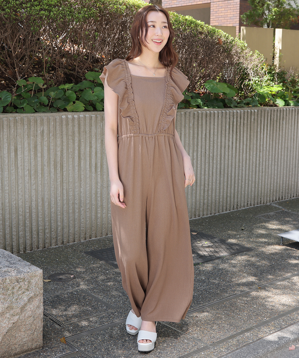 Honeys（ハニーズ） ボトムス オールインワン サロペット 大きいサイズ 