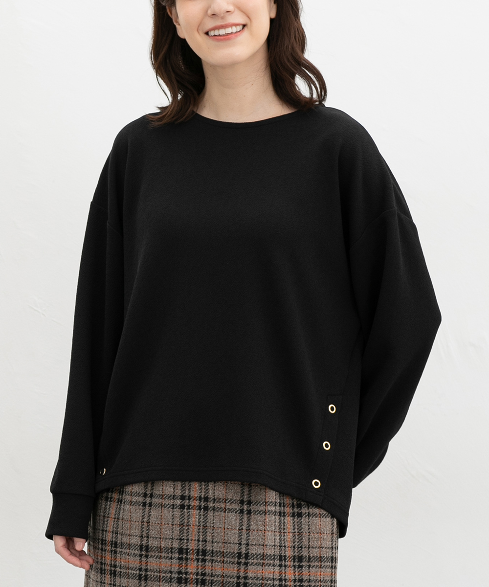 Honeys（ハニーズ） カットソー 長袖 クルーネック ストレッチ ジャ
